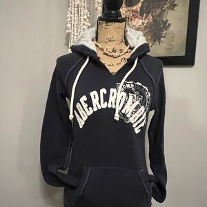 Abercrombie navy blue hoodie - Medium